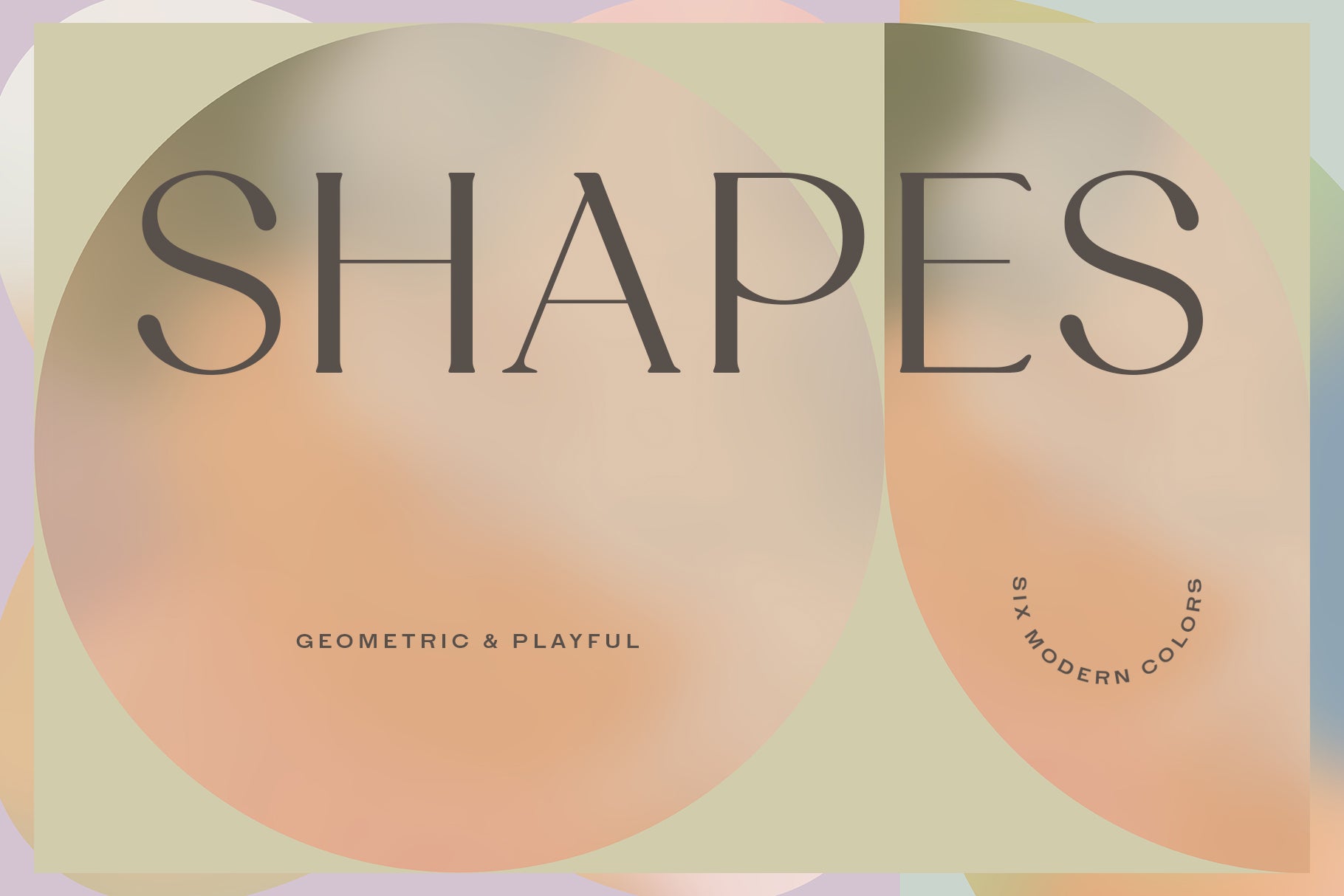 modern gradient shapes png files