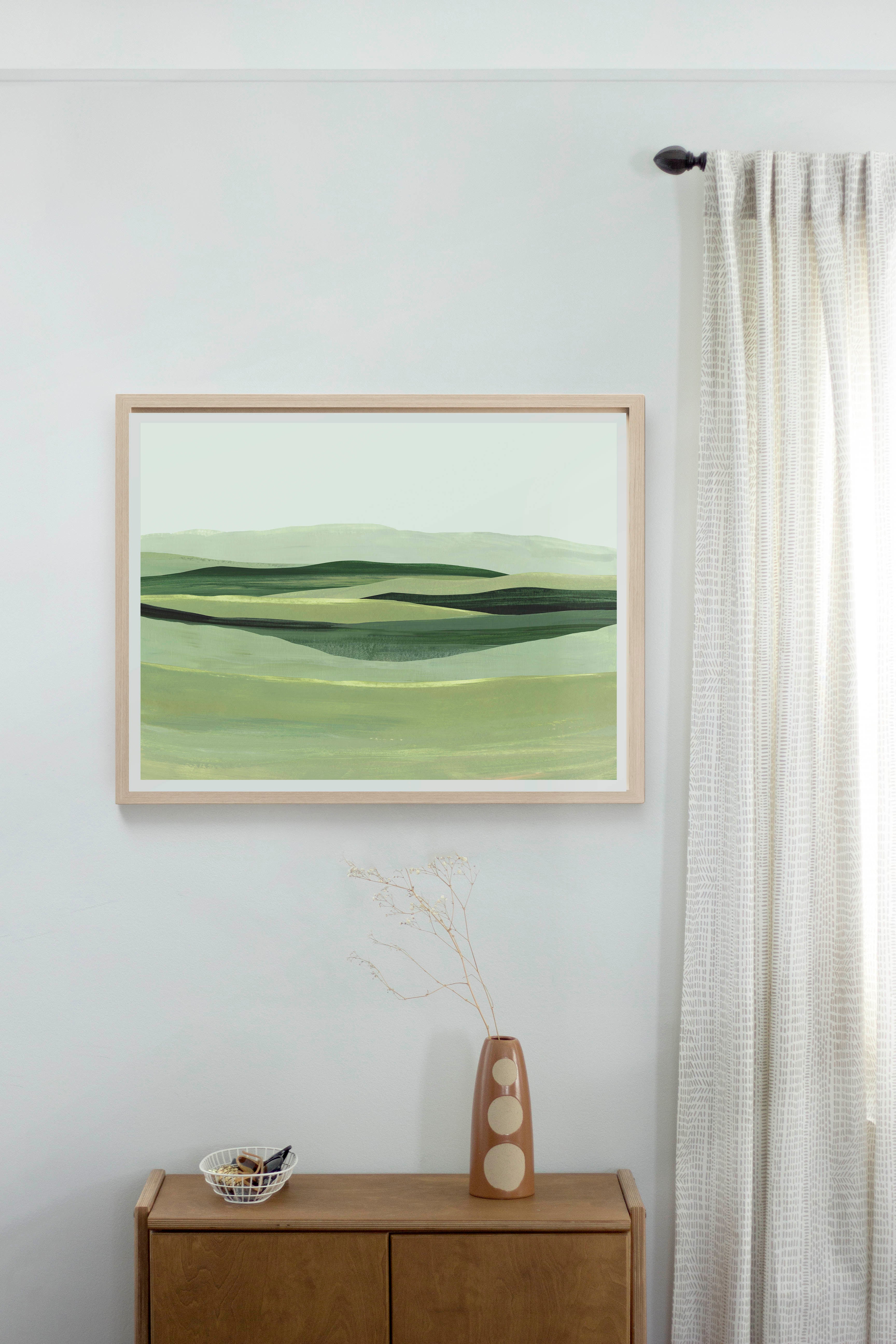 minimal and modern country landscape wall art